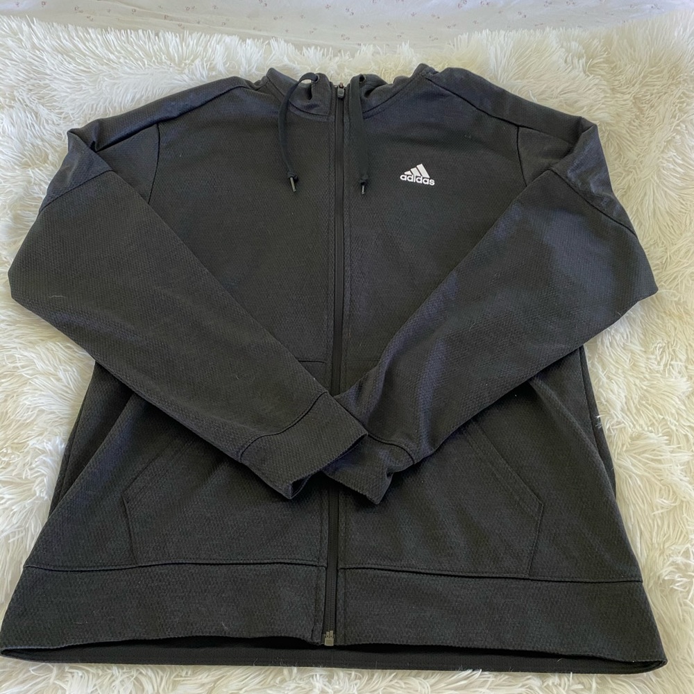 Adidas Men’s Jacket, large, hoodie, black!